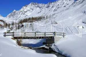 Winter in the Swiss Alps