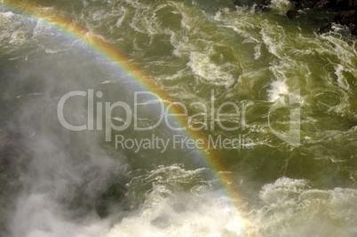 Rainbow at the Iguazu Waterfalls