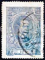 Postage stamp Czechoslovakia 1920 Tomas Garrigue Masaryk