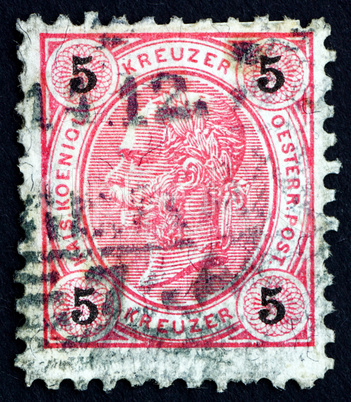 Postage stamp Austria 1890 Franz Josef, Emperor of Austria