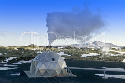 Geothermal heating station