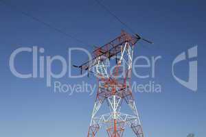 Power tower and transmission lines