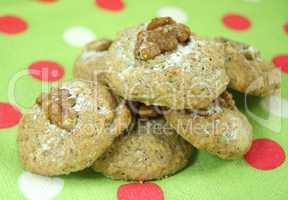 Homemade cookies with walnuts