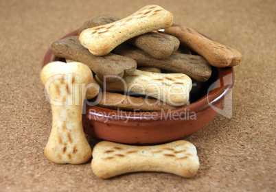 Dog Biscuits on a table