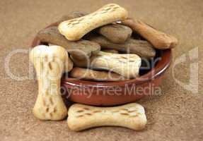 Dog Biscuits on a table