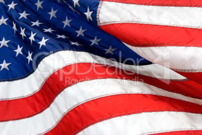 USA Flag blowing in wind 5