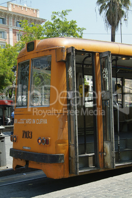 Old tram in Rome