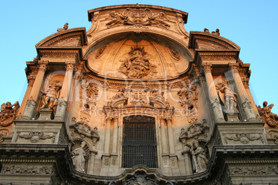 Baroquial cathedral Murcia Spain