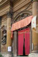 Church entrance in Rome