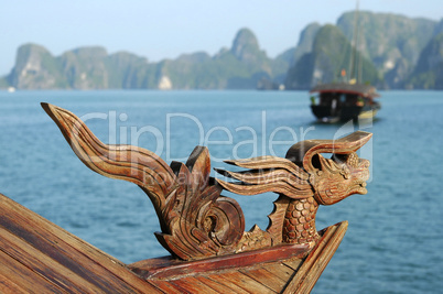 figurehead of a traditional Vietna