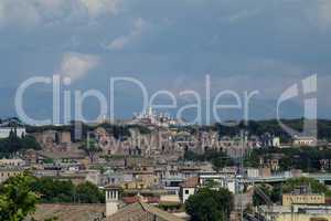 Rome seen from the Janiculum height