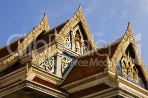 roof of a Thai buddhist temple Bang