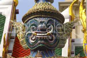 Mythical temple guardian Bangkok Th