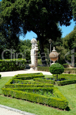 The garden at Villa Borghese
