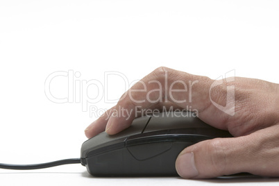 hand using mouse