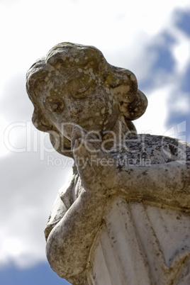 Angel angled moss prayer sky