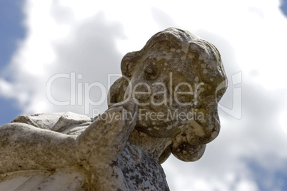 Angel moss prayer angle sky clouds