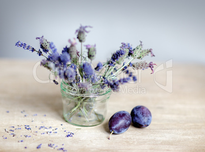 Lavendel und Pflaumen