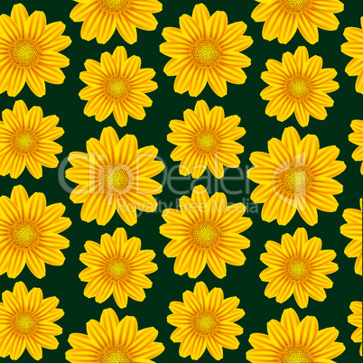 yellow chamomile pattern