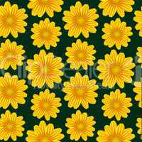 yellow chamomile pattern