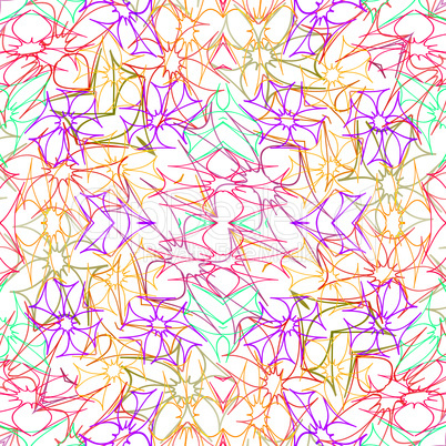 abstract flowers pattern