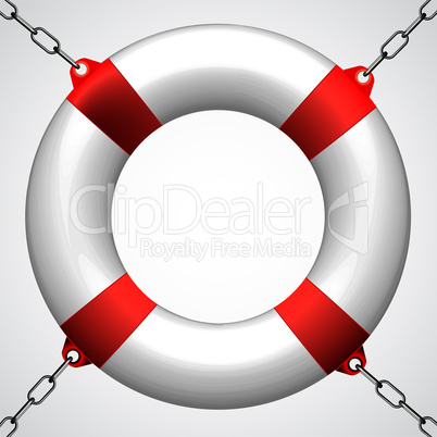 life buoy in chains