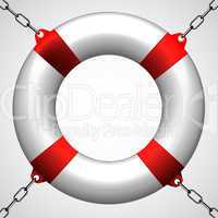 life buoy in chains