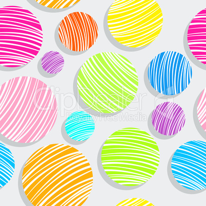 light colorful bubbles pattern