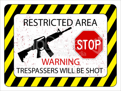 no trespassers allowed