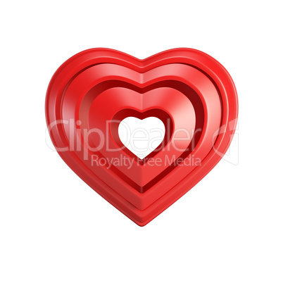 red valentine heart