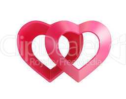 red valentine hearts