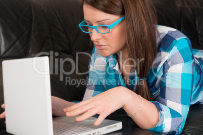 woman with laptop