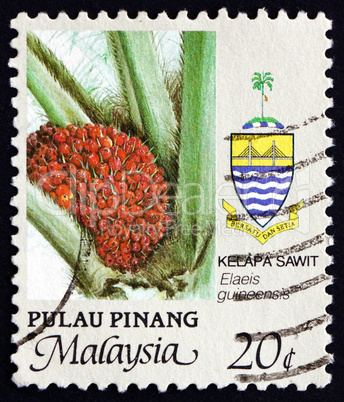 Postage stamp Malaysia 1986 African Oil Palm
