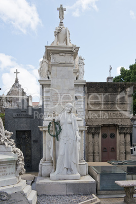Statue in the Recoleta Cemetery