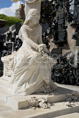 Statue in the Recoleta Cemetery