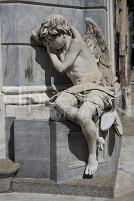 Statue of an Angel in the Recoleta Cemetery