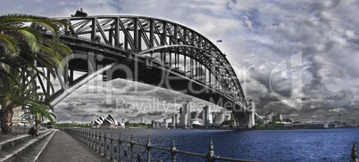 Sydney Harbour Bridge and Opera House.