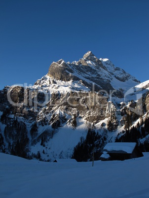 Ortstock at sunrise, Glarus Canton