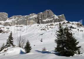 Mountain named Eggstock in the winter