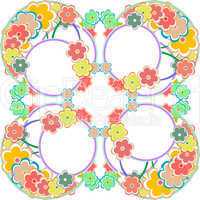 Ornate floral seamless texture, endless pattern with flowers. Seamless pattern