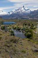 Lakes and Andes from Estancia Cristina