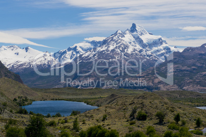 Lakes and Andes from Estancia Cristina