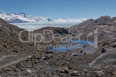 Off-road to the Upsala Glacier