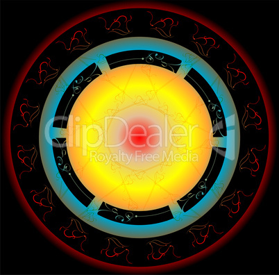 Ornamental round paisley - mandala design