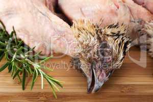 quail and rosemary