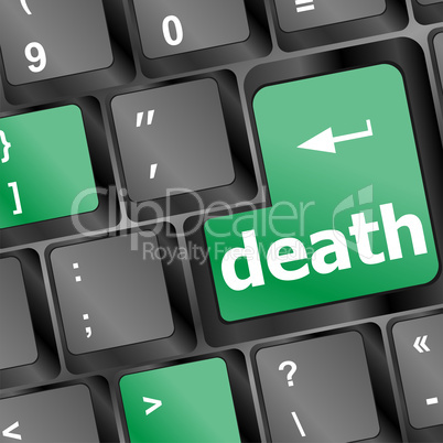 Keyboard with death word button