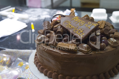 Chocolate Cake on display in Covere