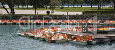 Boating on Lake Molveno