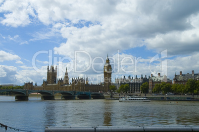 London Bus on Westminster Bridge