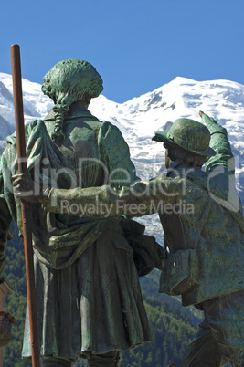 Mont Blanc Monument Chamonix